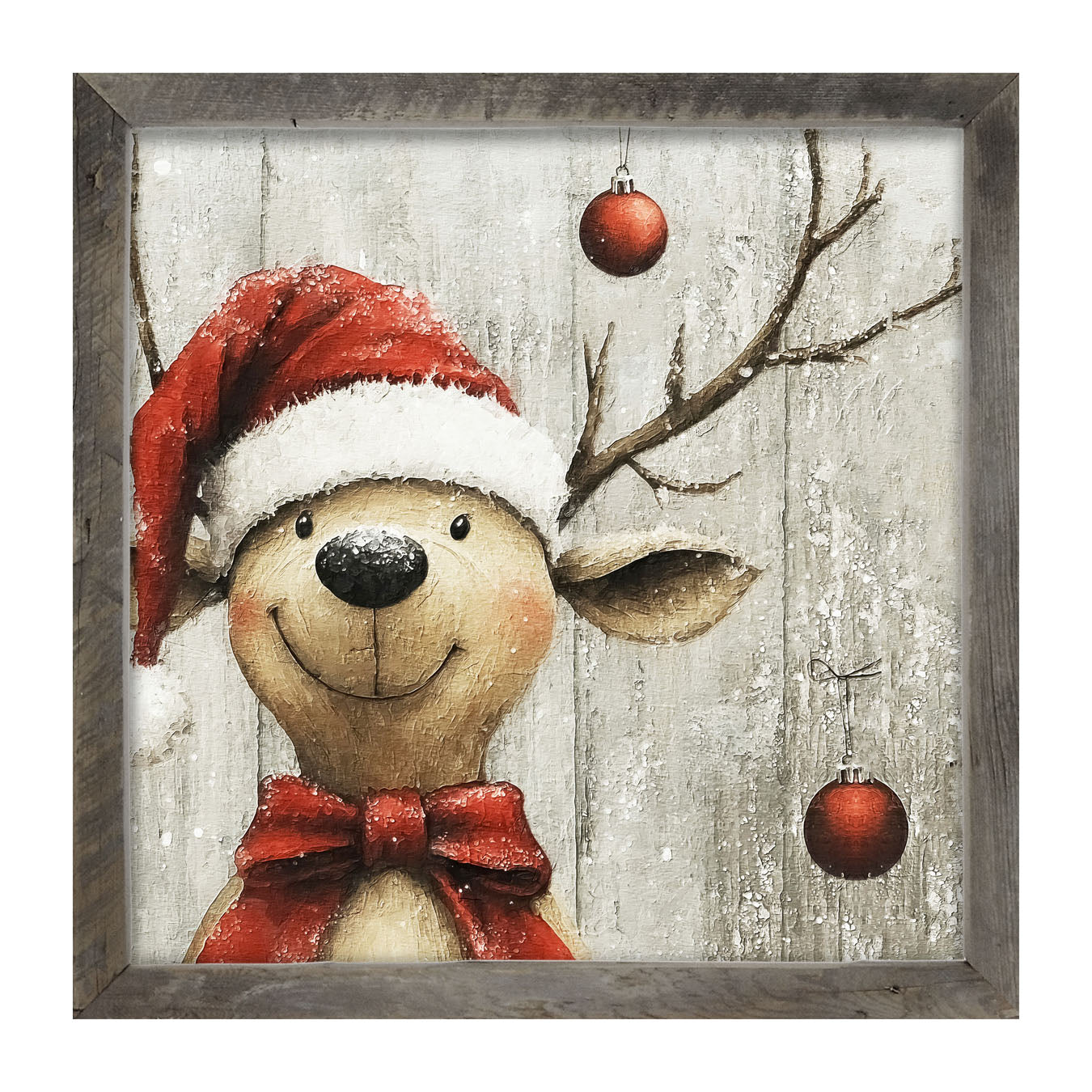 Christmas Dog - Framed Art