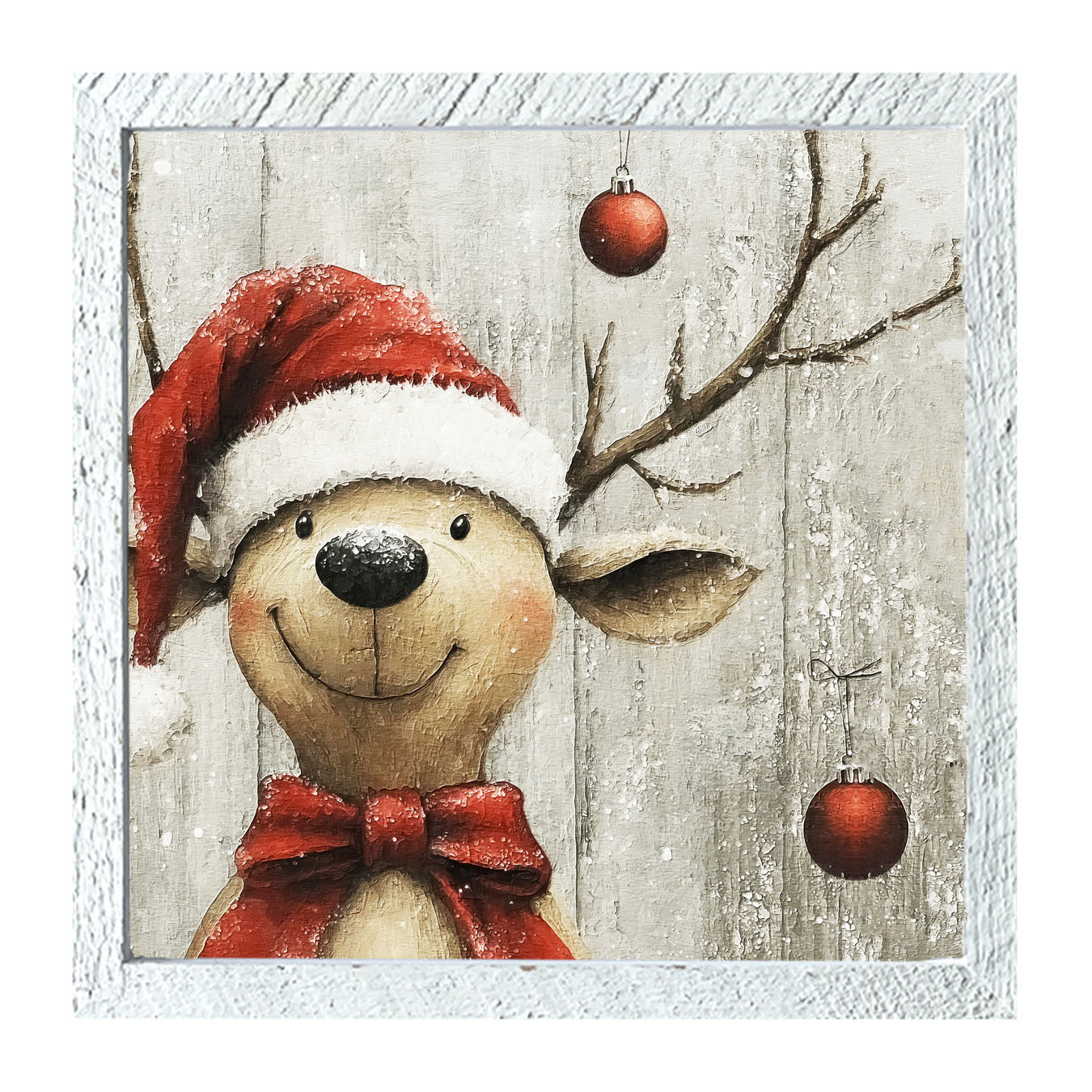 Christmas Dog - Framed Art