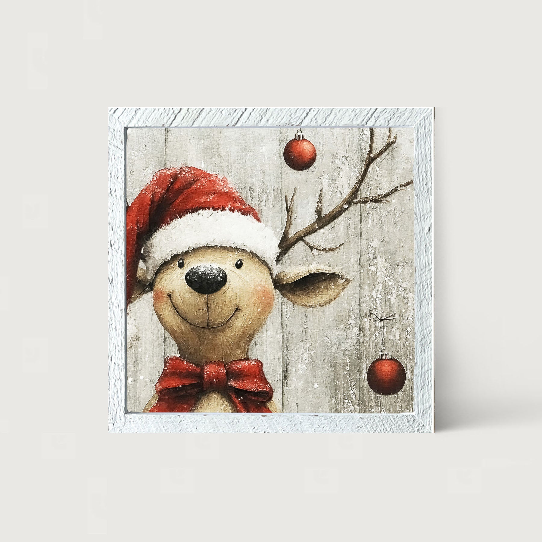 Christmas Dog - Framed Art
