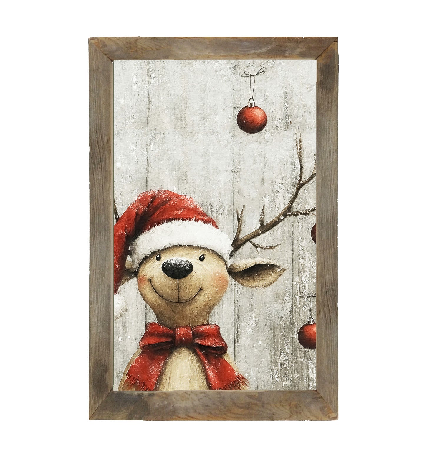 Christmas Dog - Framed Art