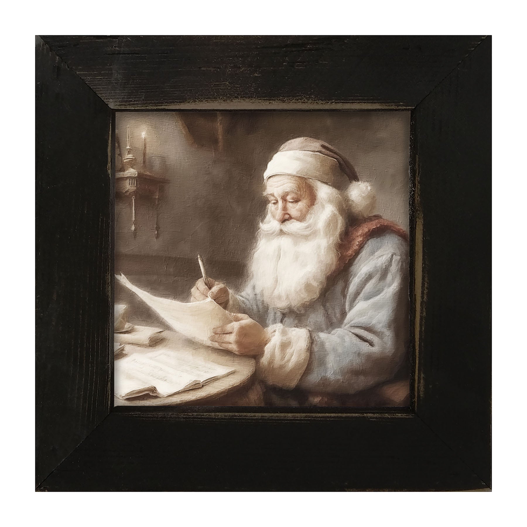 Checking the list - Framed art