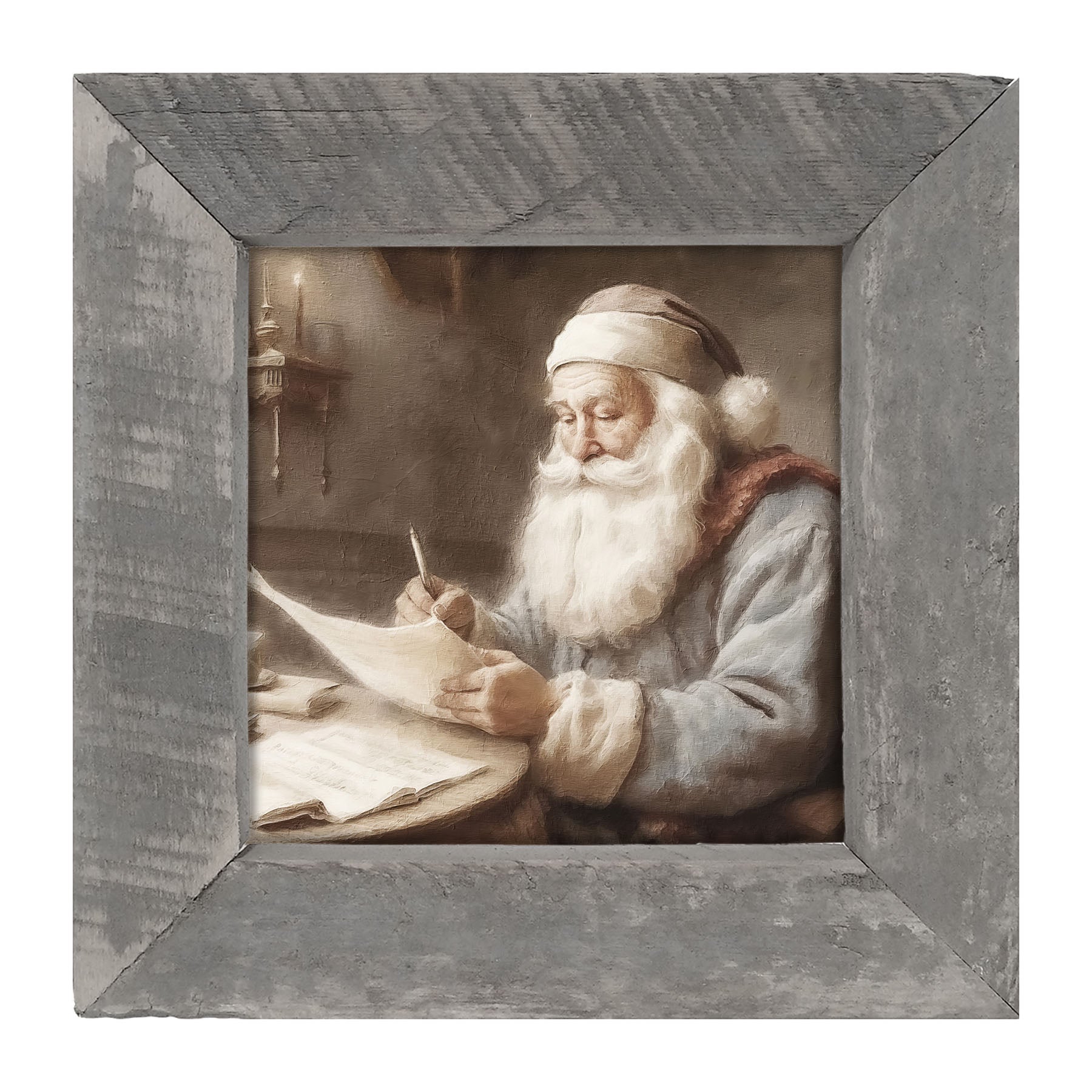 Checking the list - Framed art