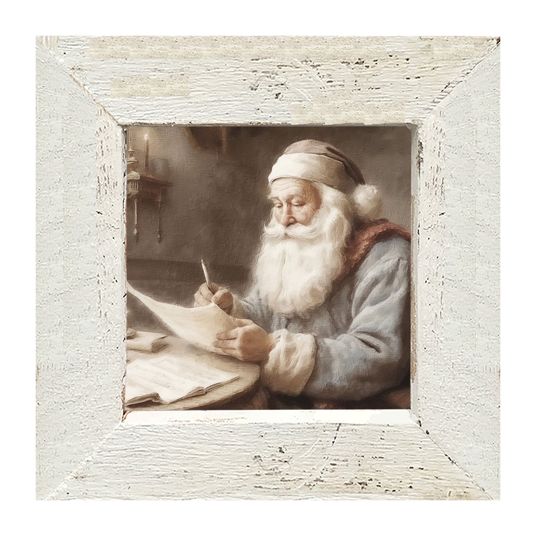 Checking the list - Framed art