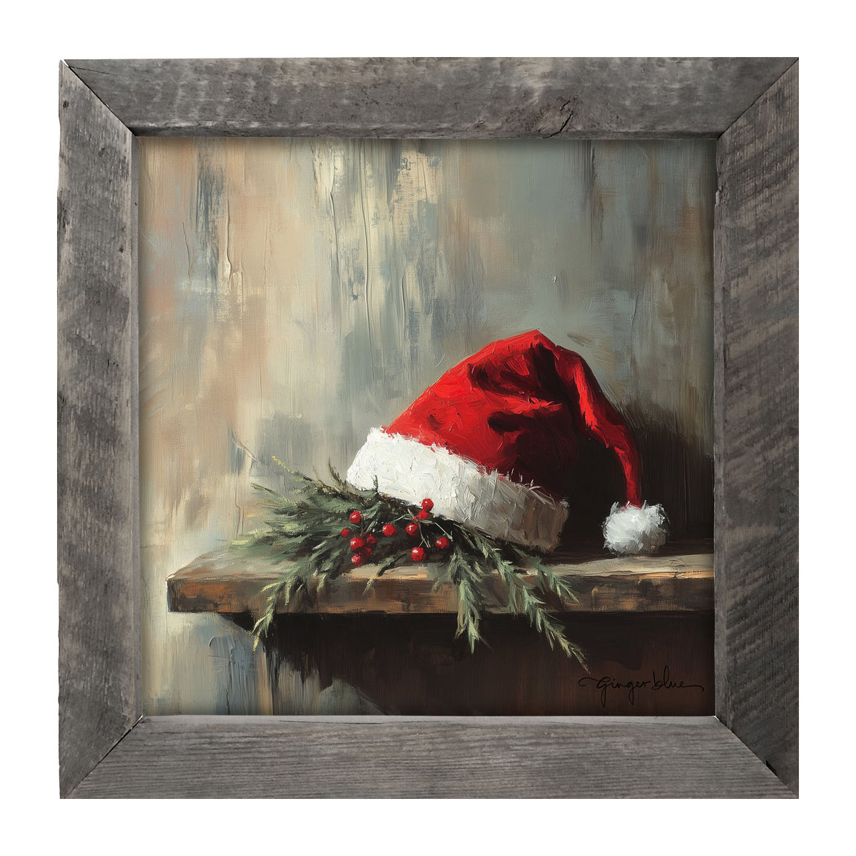 Santa's Hat - Framed Art