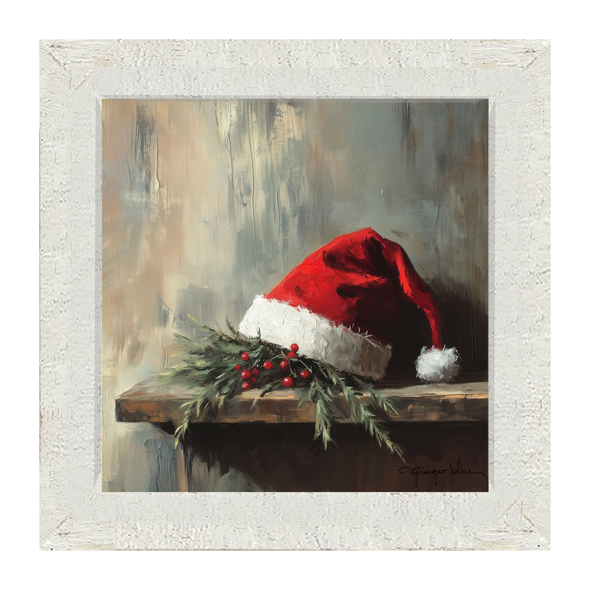 Santa's Hat - Framed Art