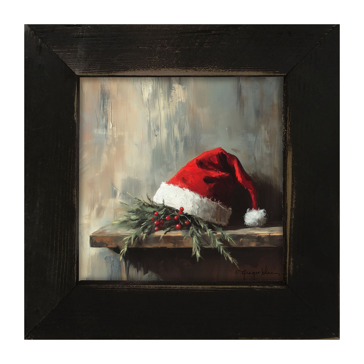 Santa's Hat - Framed Art