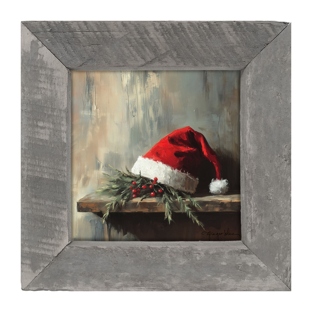Santa's Hat - Framed Art