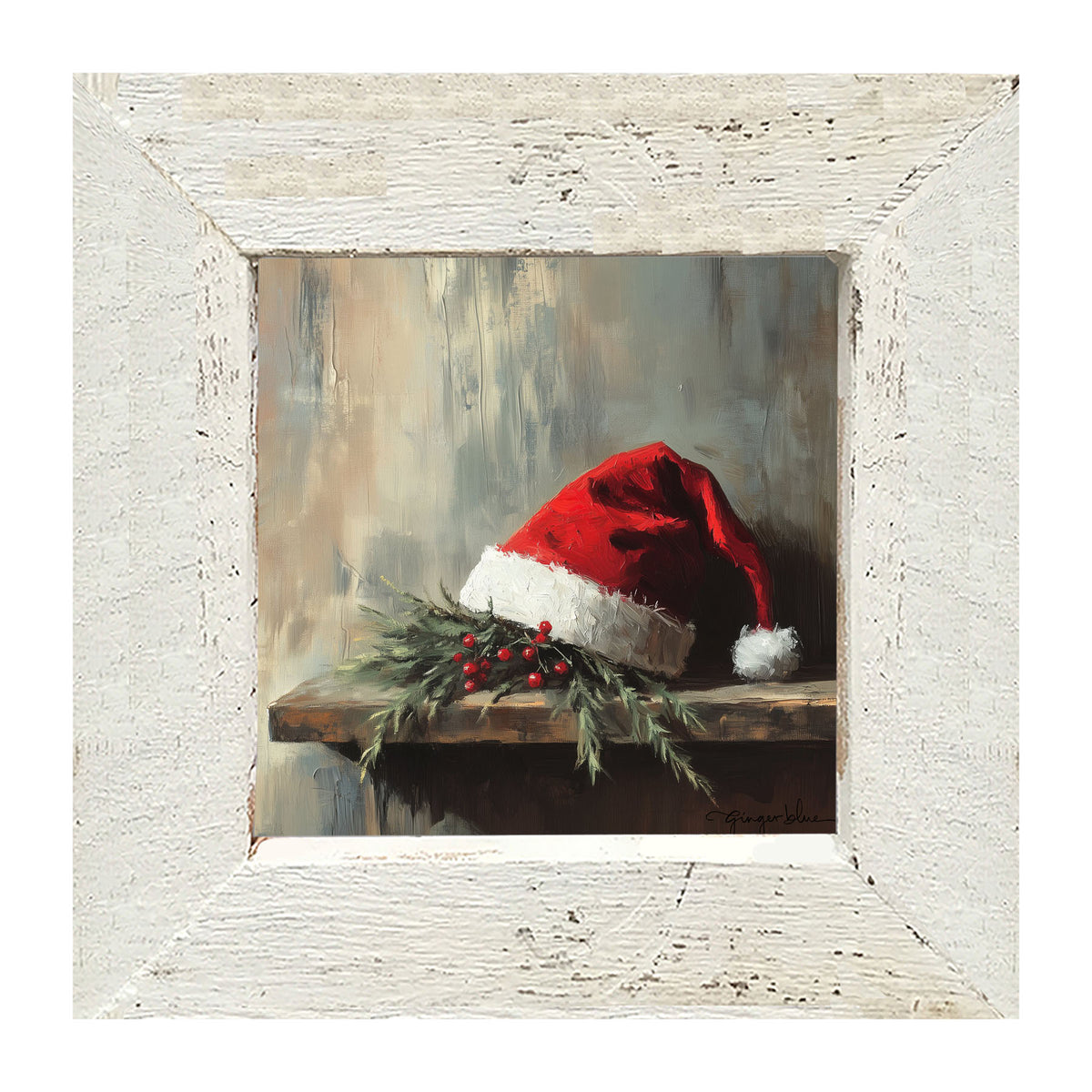 Santa's Hat - Framed Art