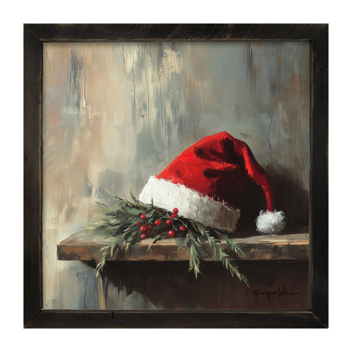 Santa's Hat - Framed Art