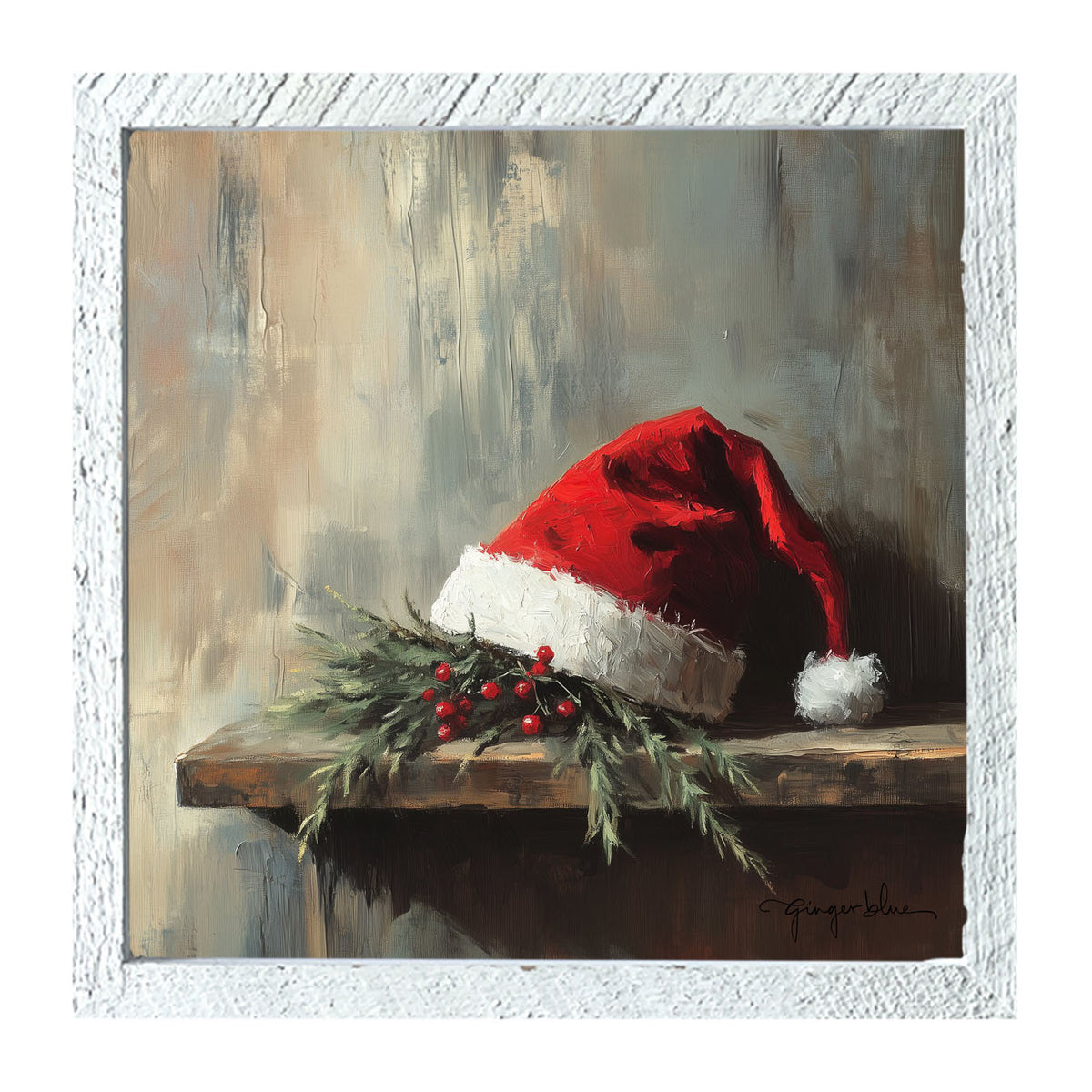 Santa's Hat - Framed Art