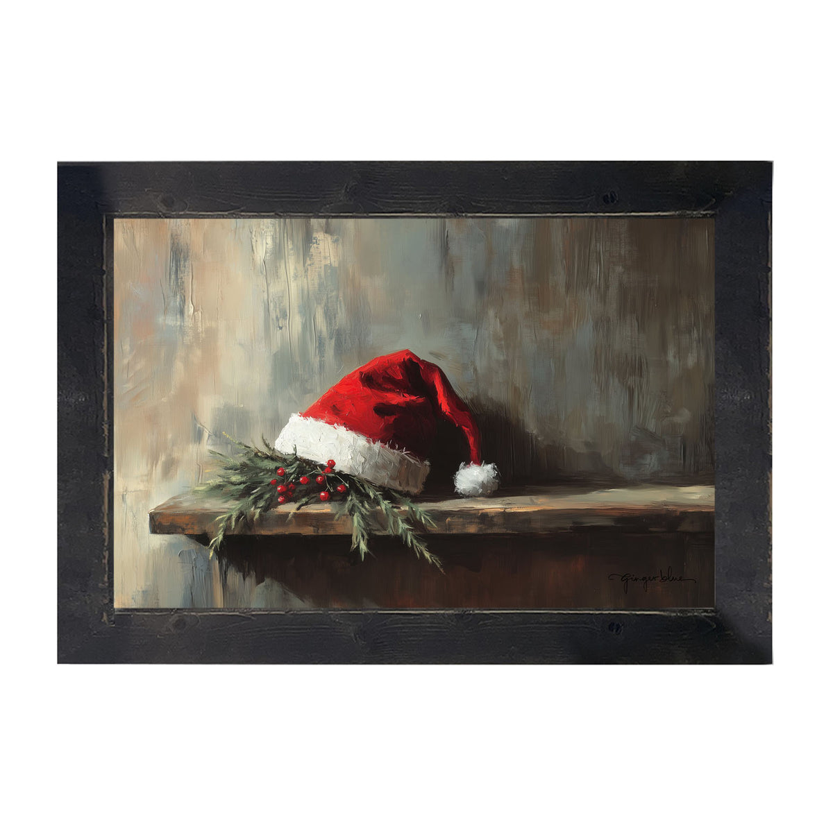 Santa's Hat - Framed Art