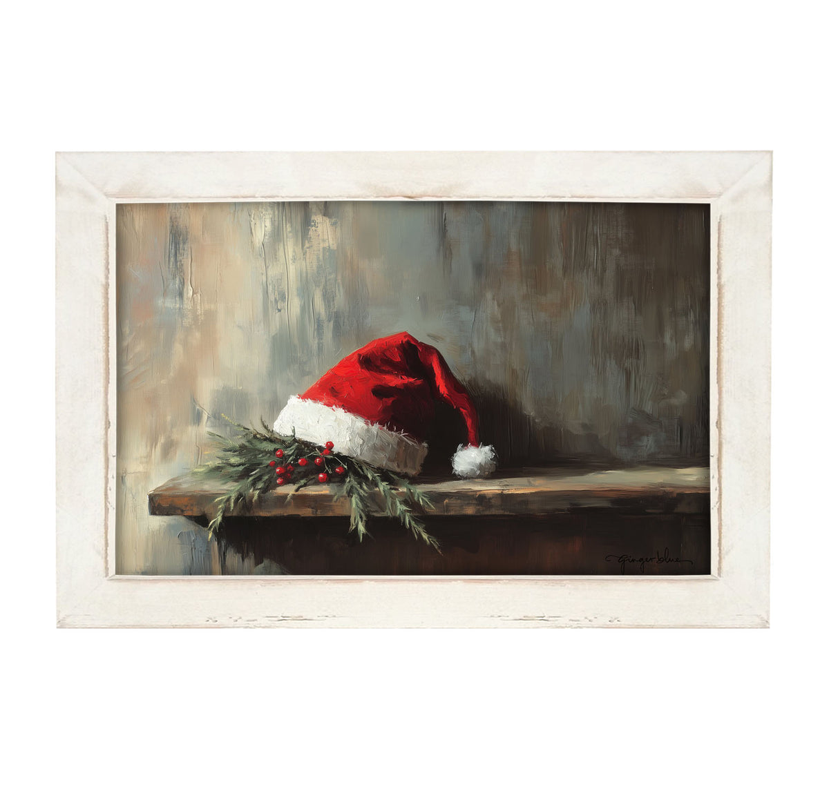 Santa's Hat - Framed Art