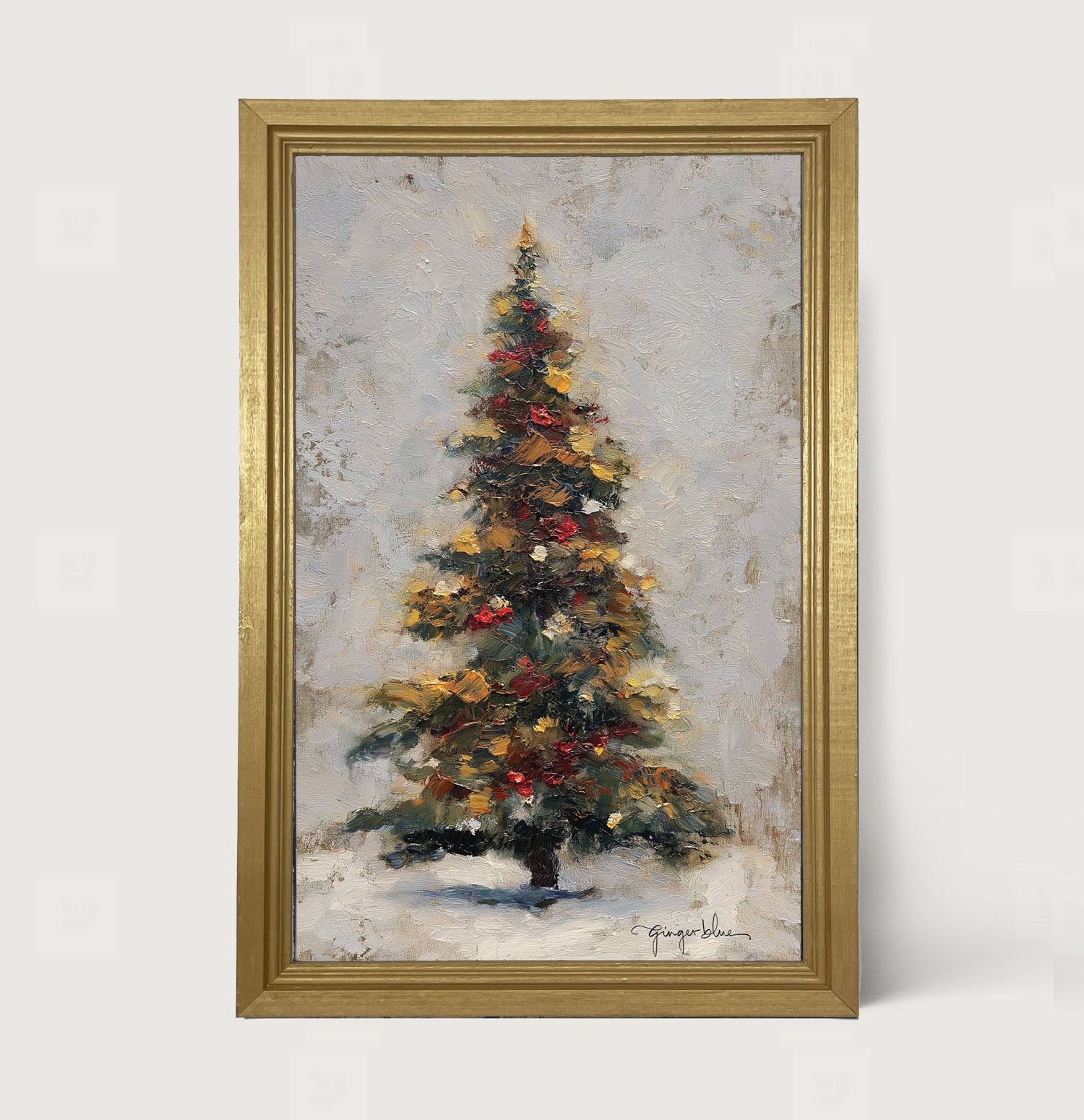 White Background Christmas Tree