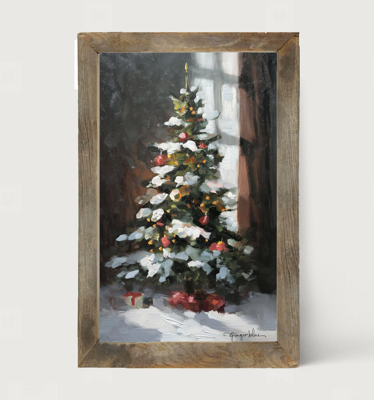 Christmas Tree near Window