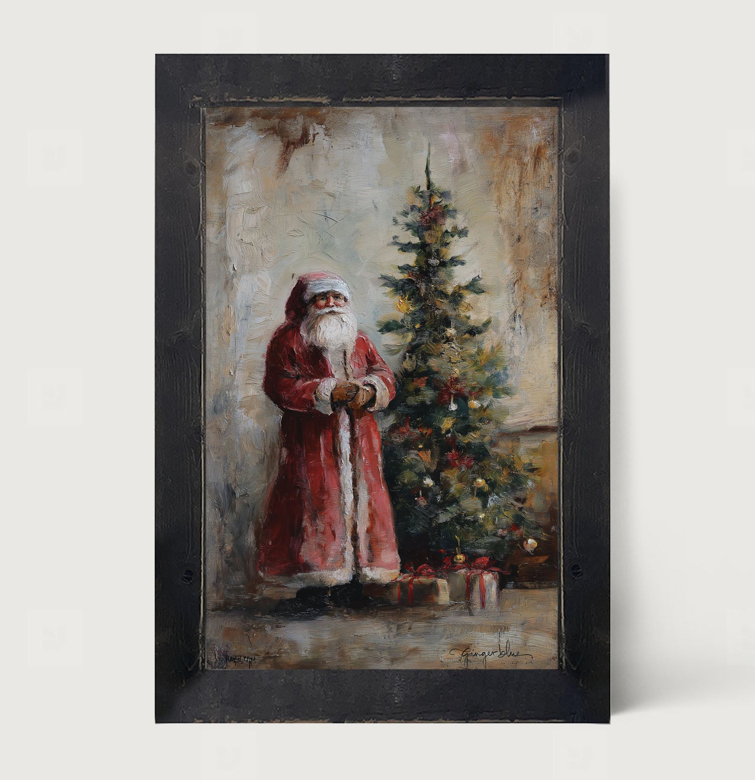 Santa with Christmas Tree
