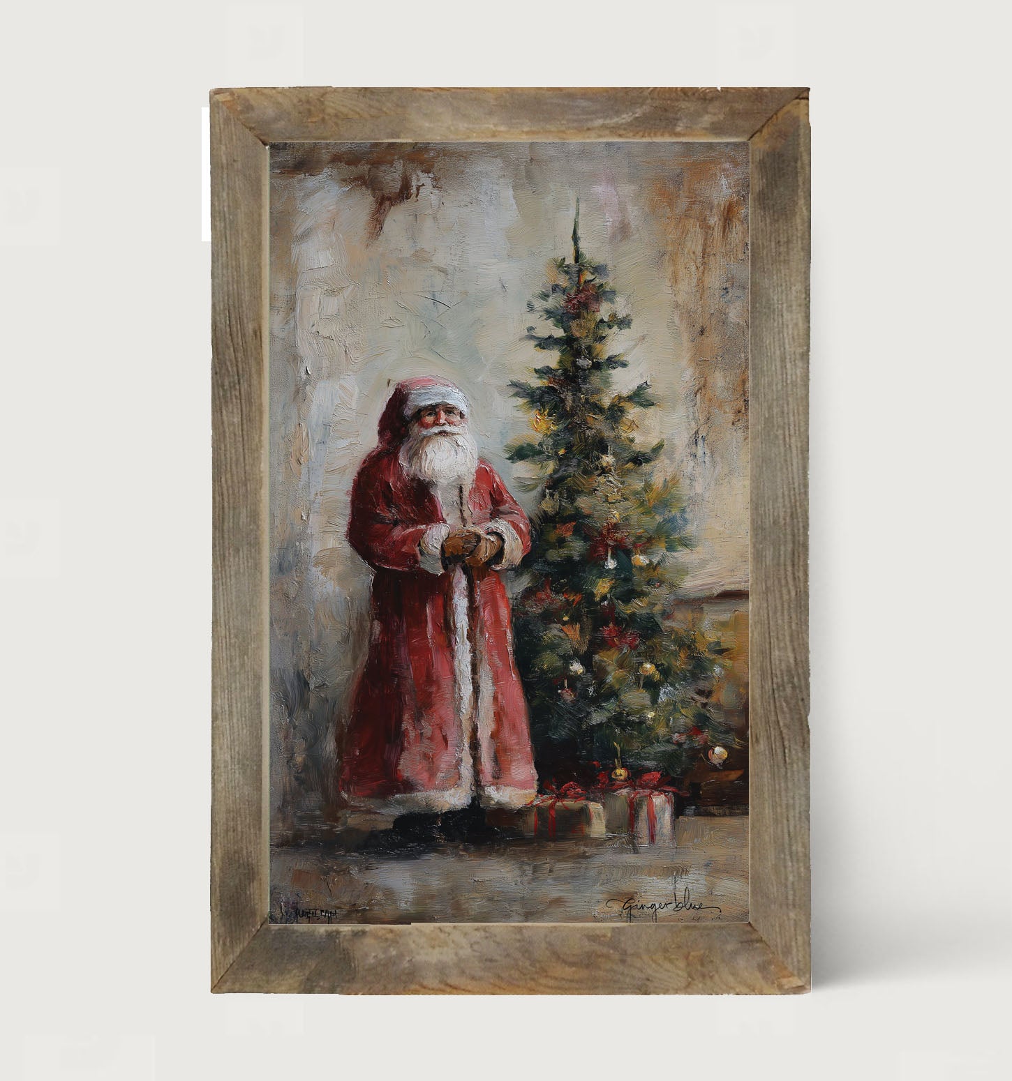 Santa with Christmas Tree