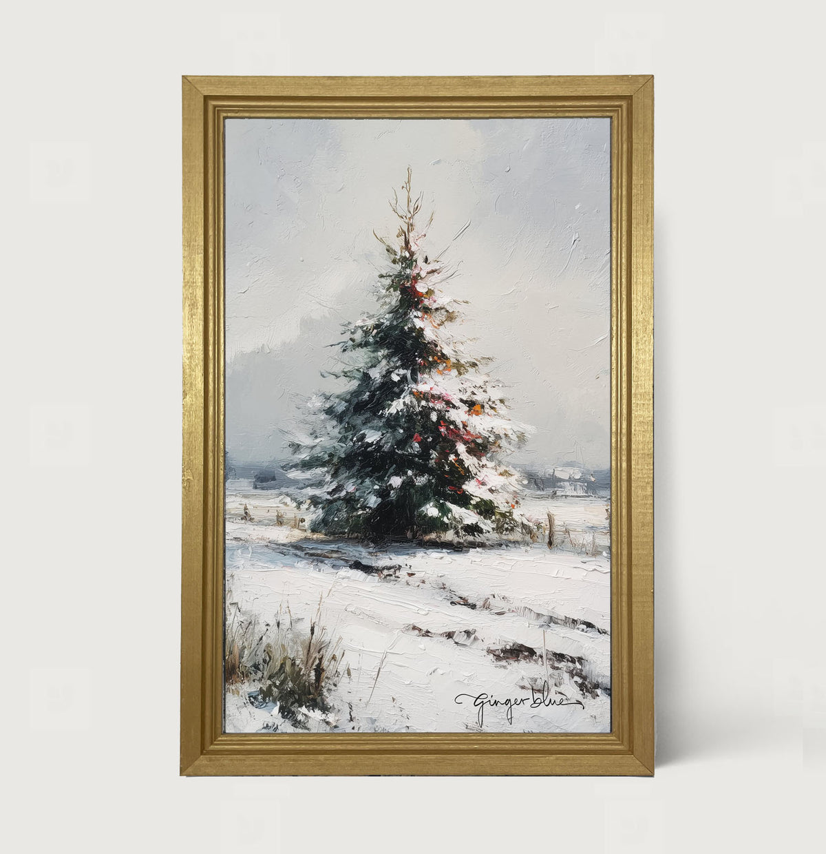 Christmas Tree near Fence