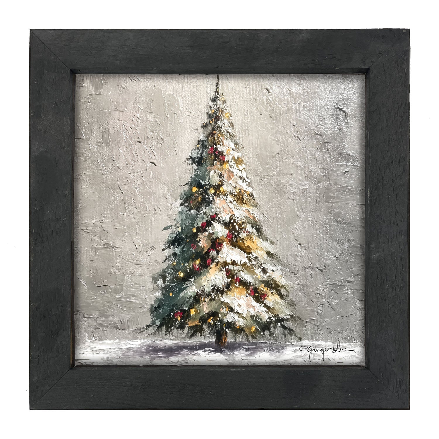 Rustic Christmas Tree - Framed Art
