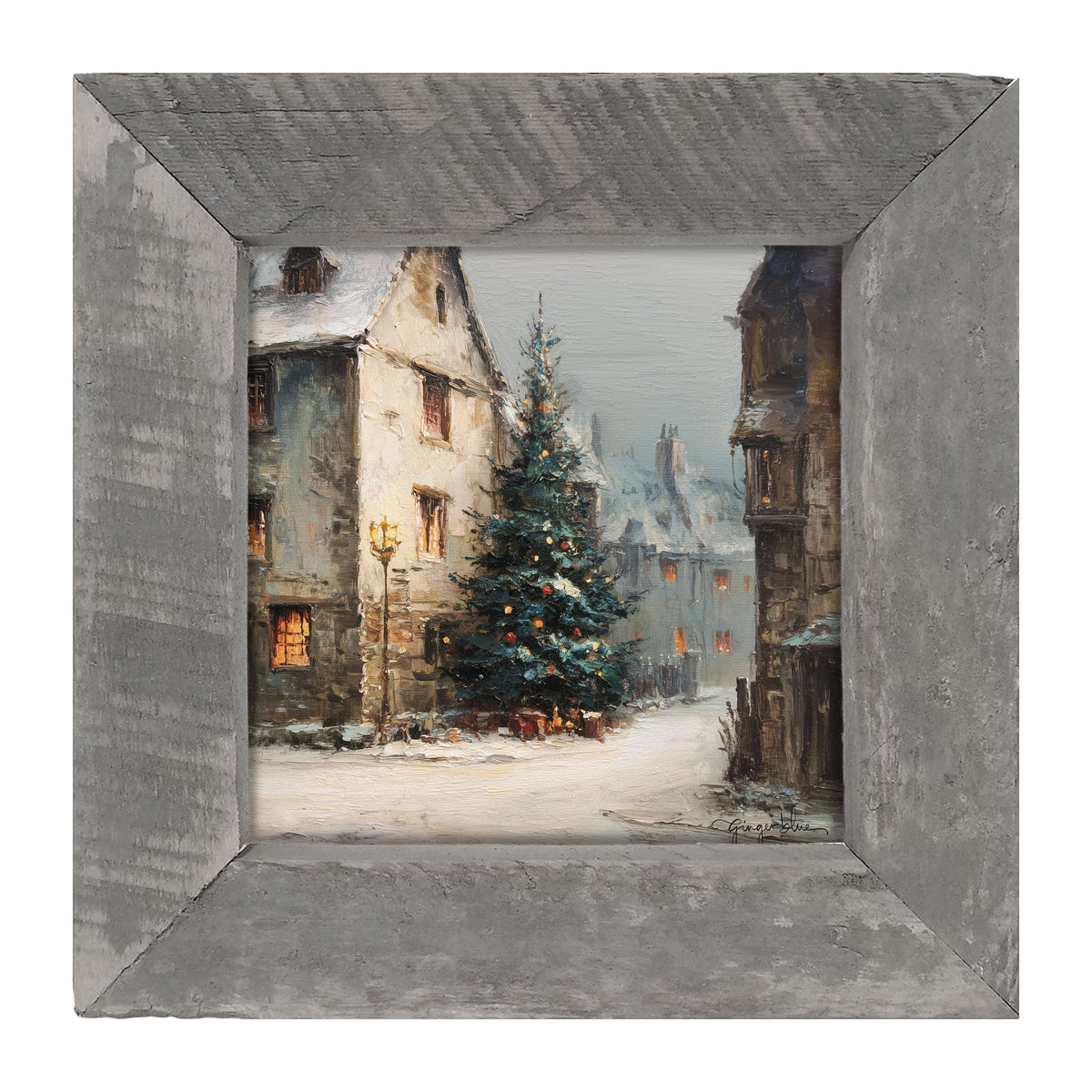 Neighborhood Christmas Tree - Framed Art
