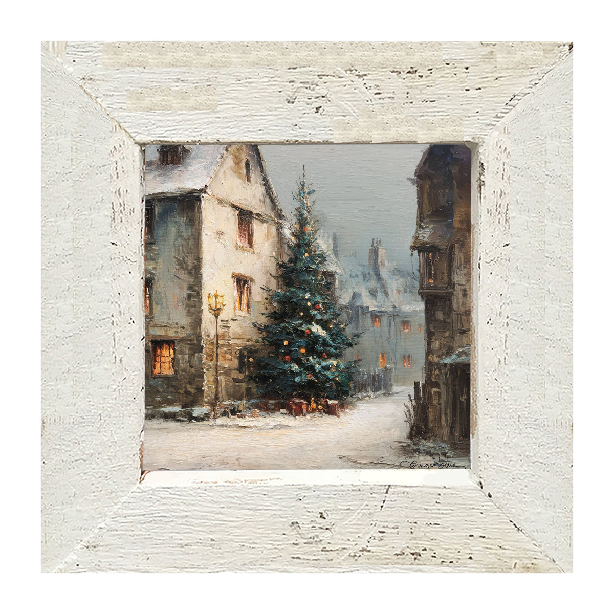 Neighborhood Christmas Tree - Framed Art