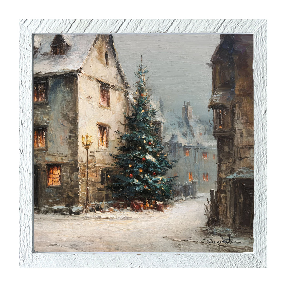 Neighborhood Christmas Tree - Framed Art