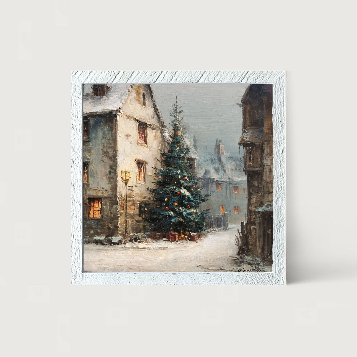 Neighborhood Christmas Tree - Framed Art