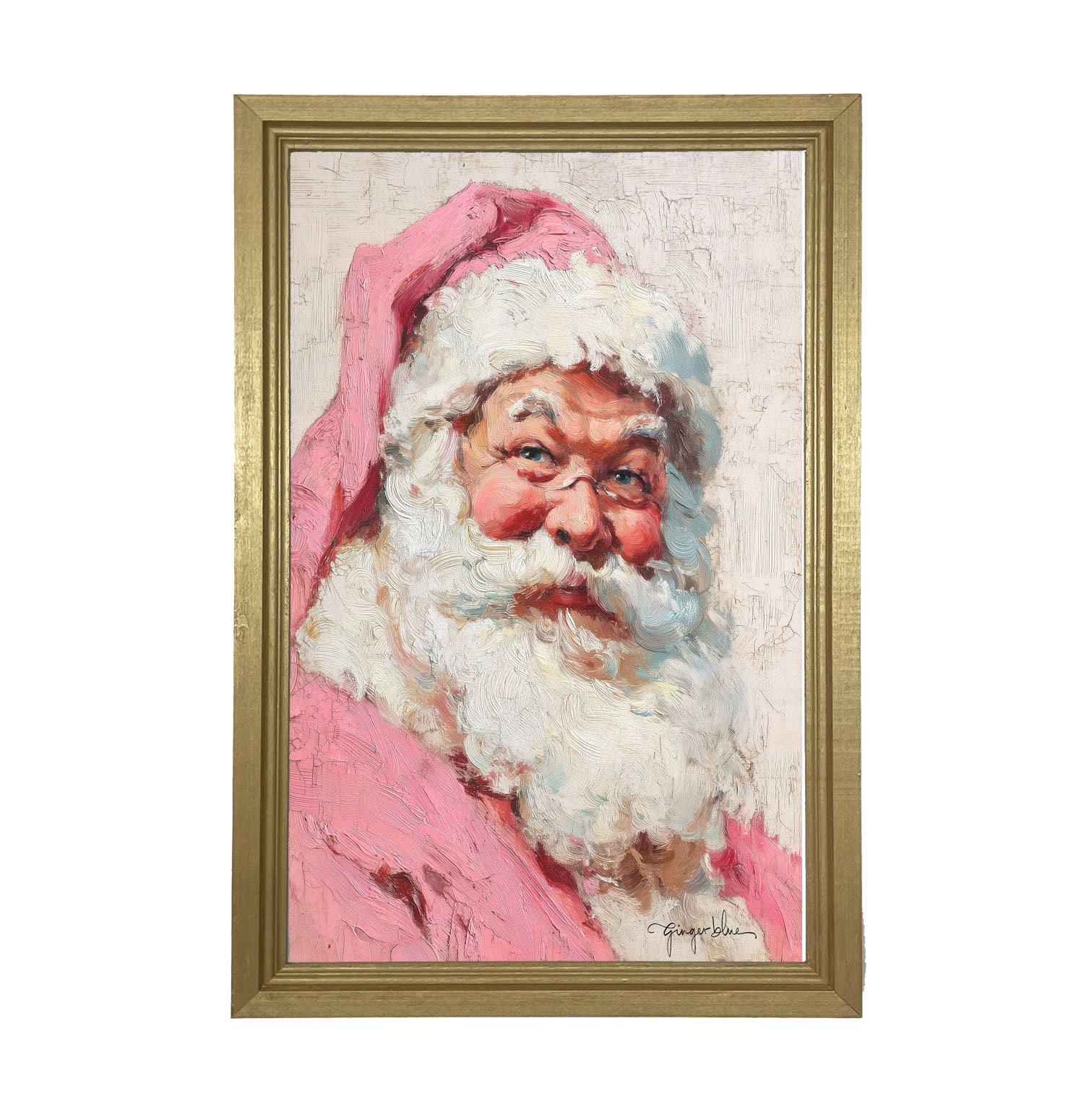 Portrait of Santa Claus - Framed Art