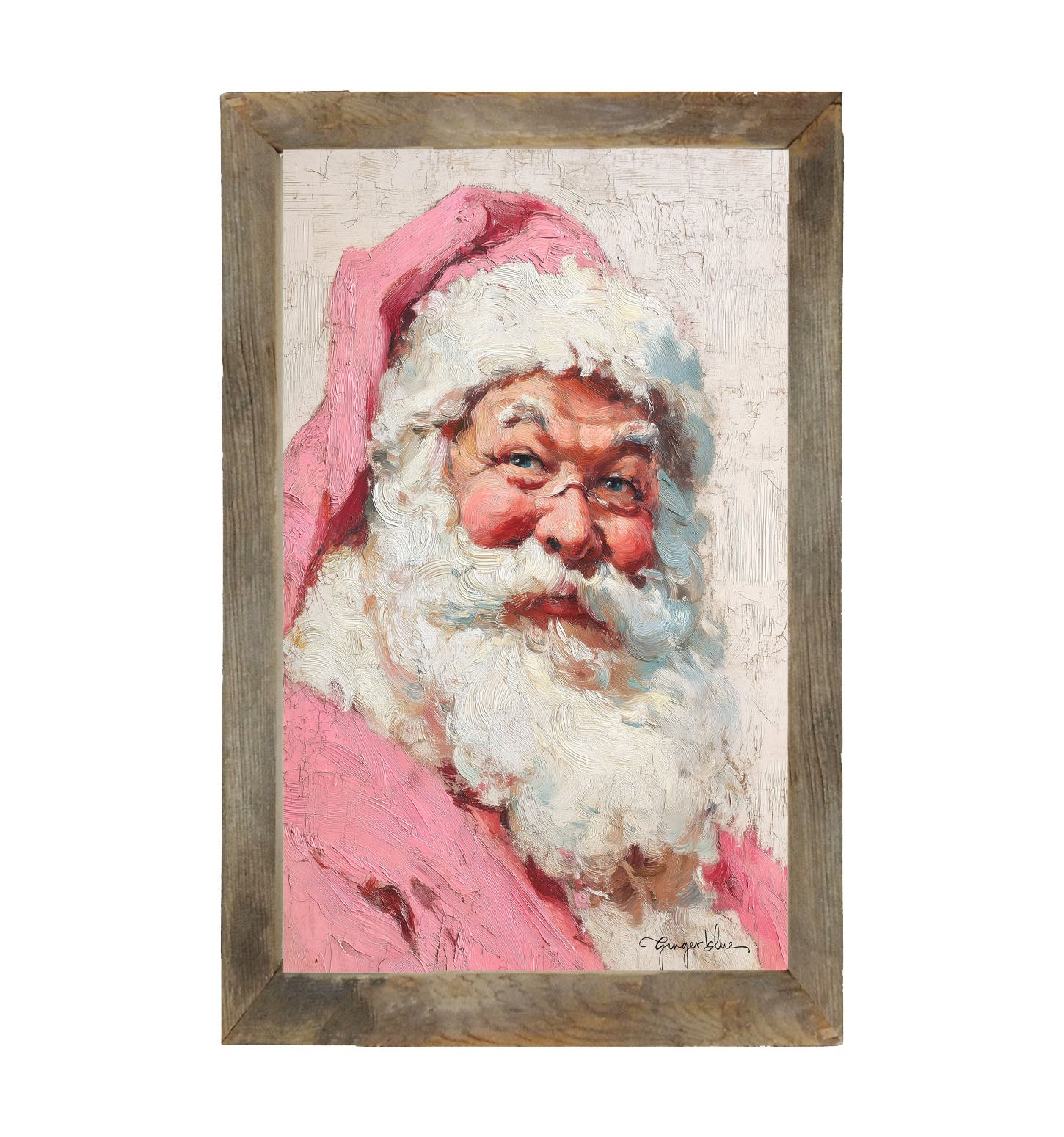 Portrait of Santa Claus - Framed Art