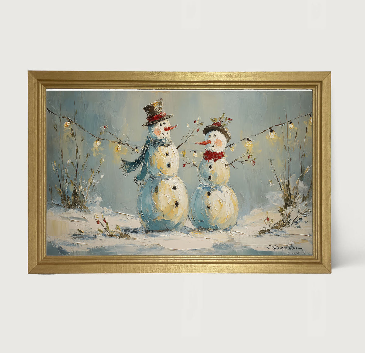 Snowman Couple