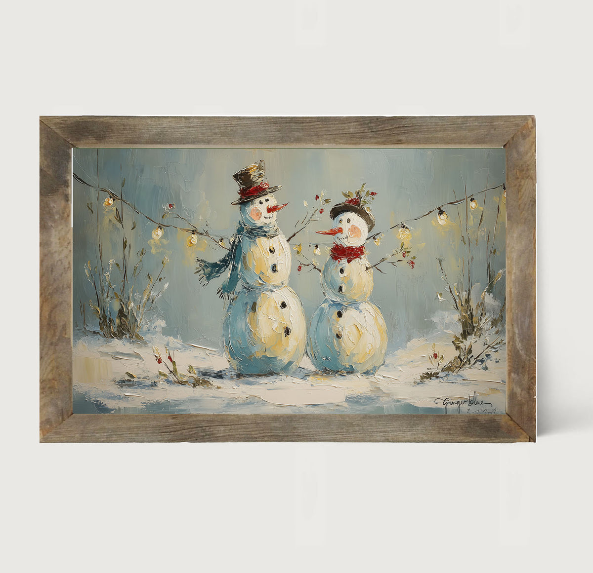 Snowman Couple