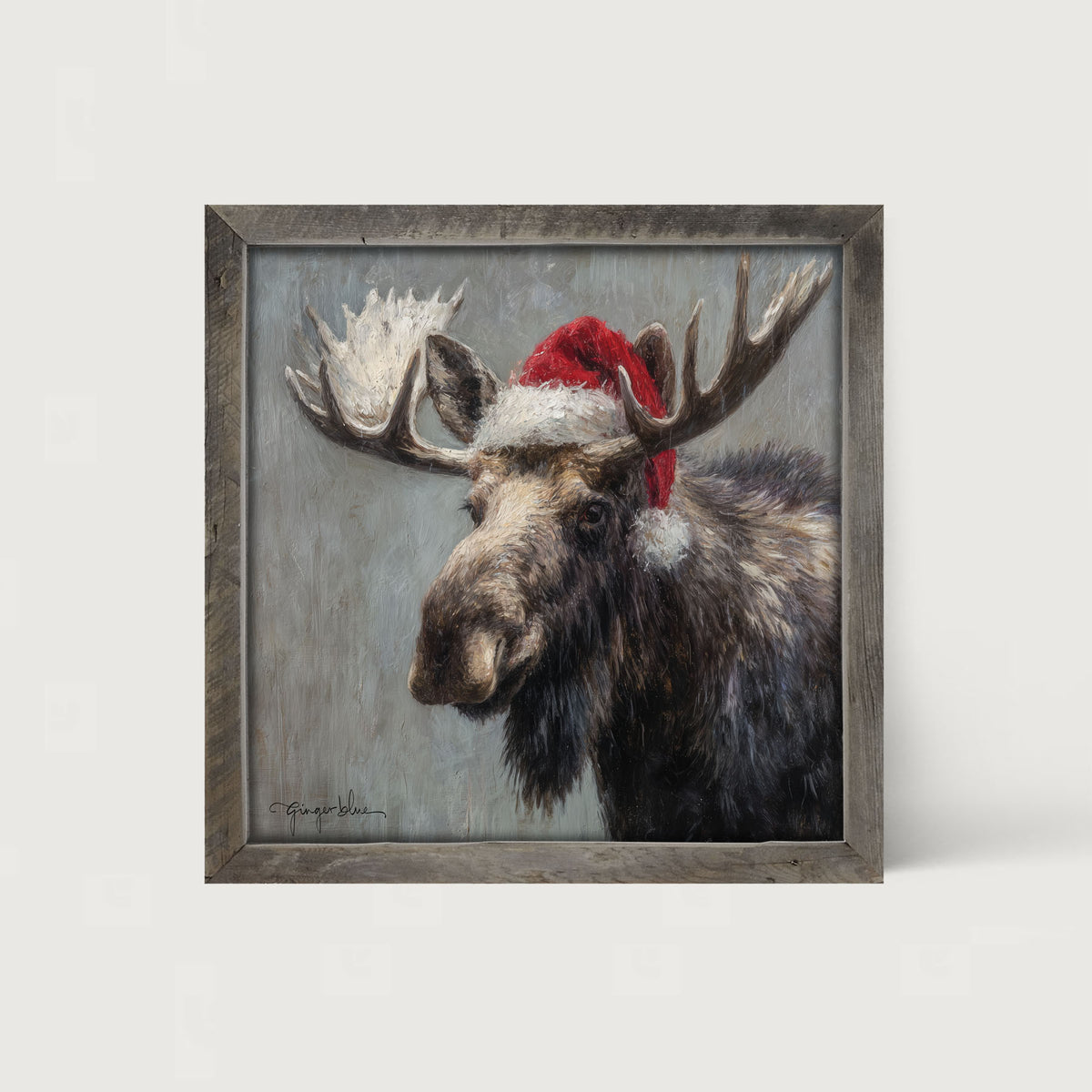 Santa Hat Moose