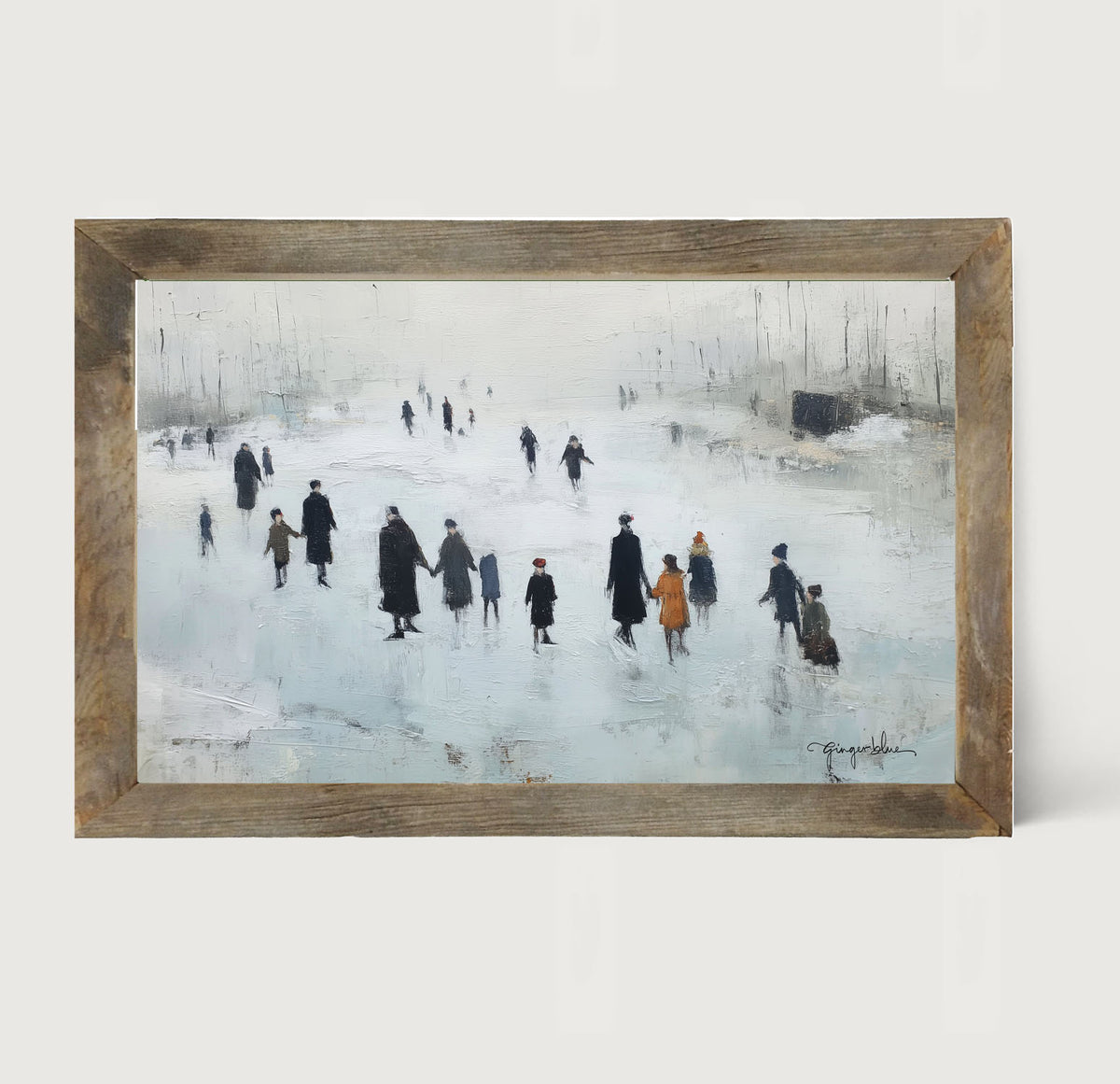 Ice Skating at the Pond