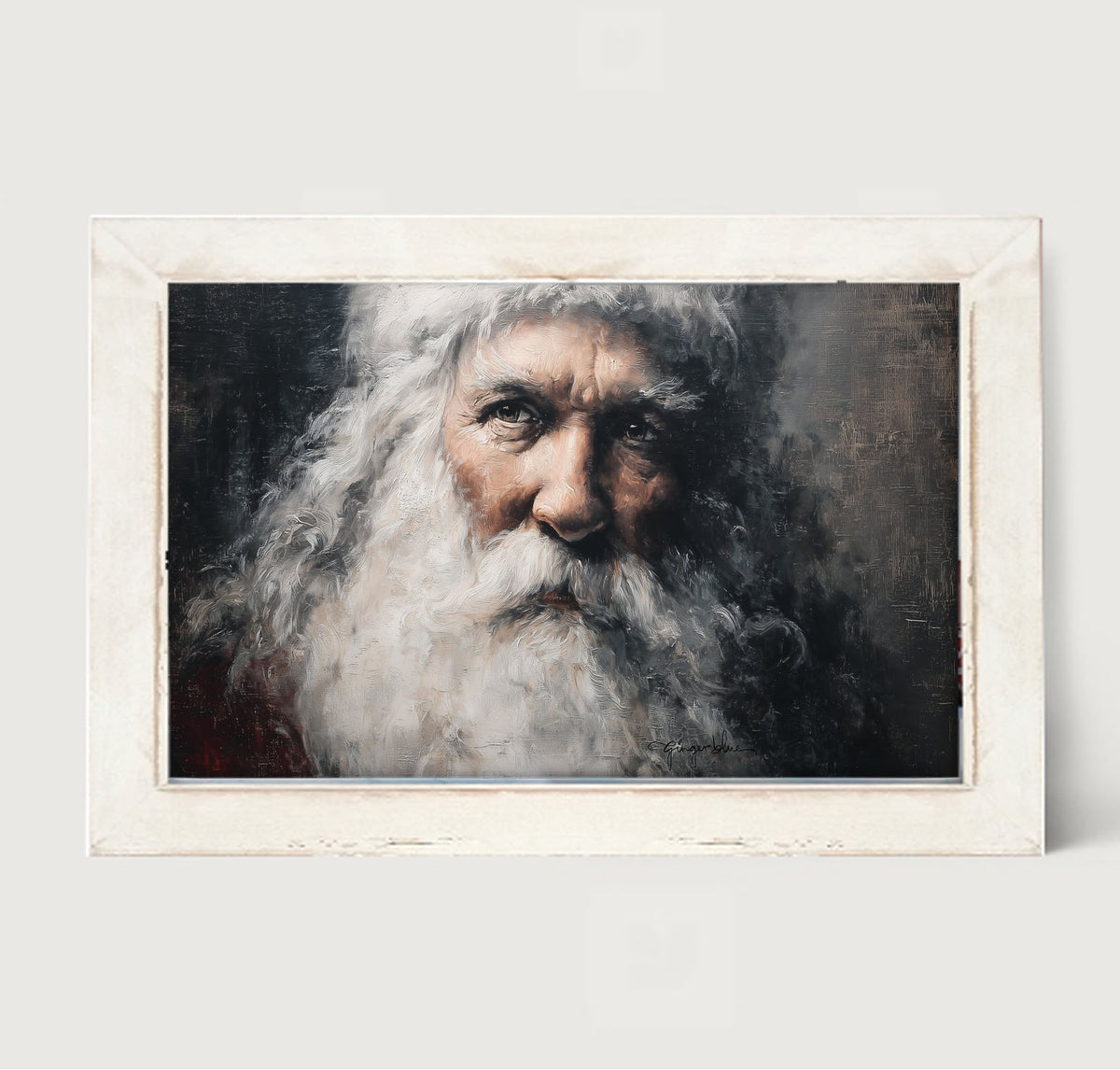 Gazing Santa