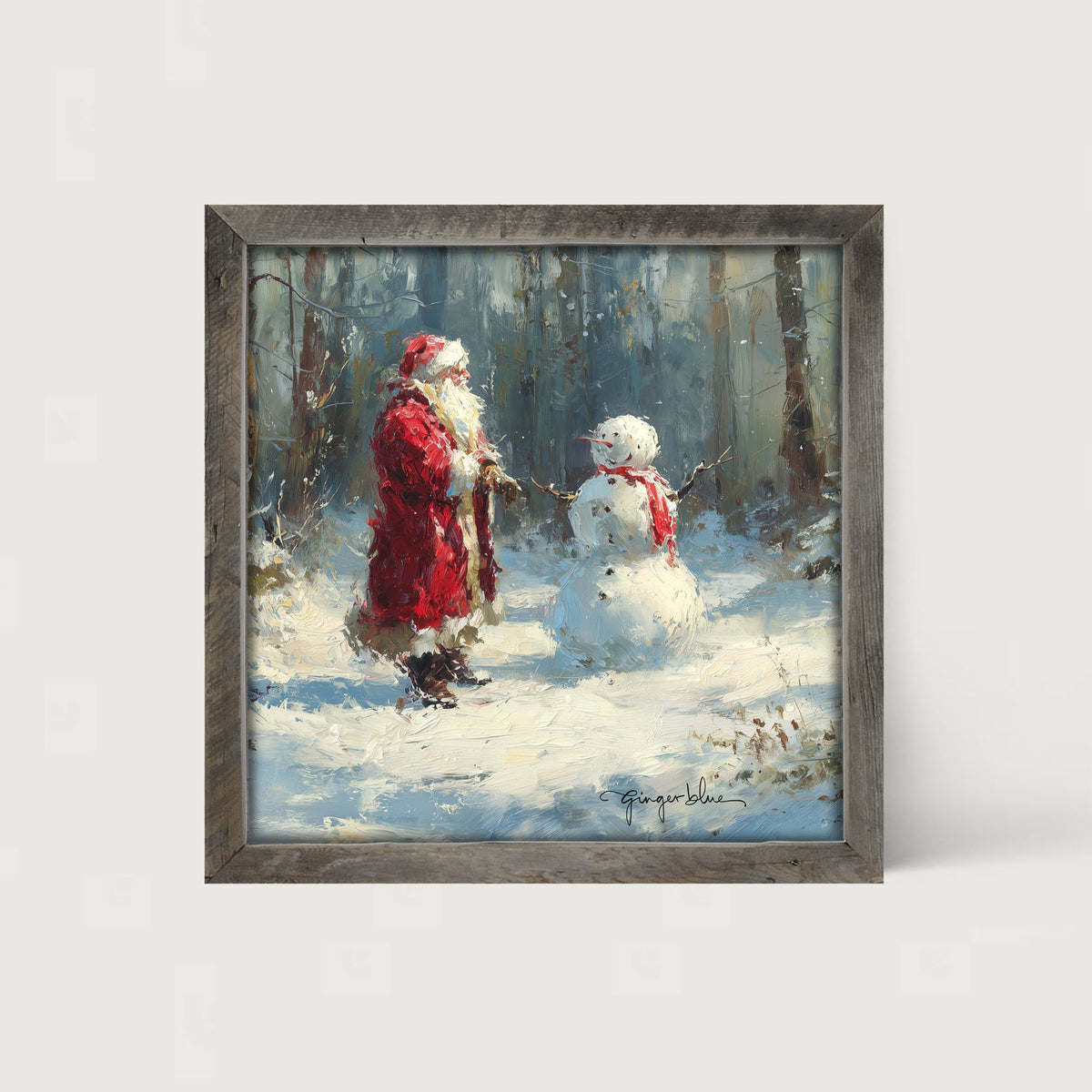 Santa and the Snowman