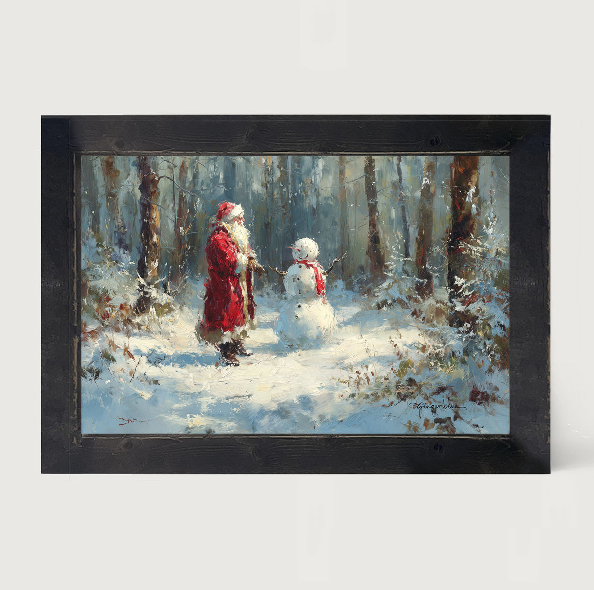 Santa and the Snowman