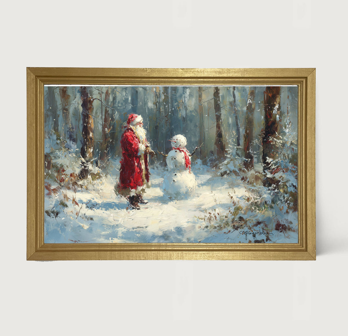 Santa and the Snowman