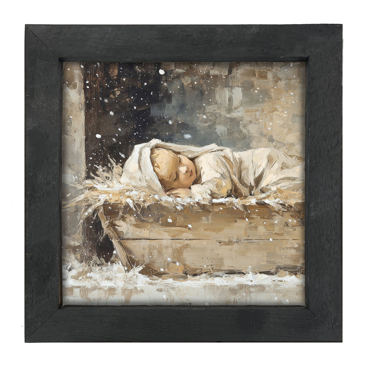 Baby Jesus Sleeping - Framed Art