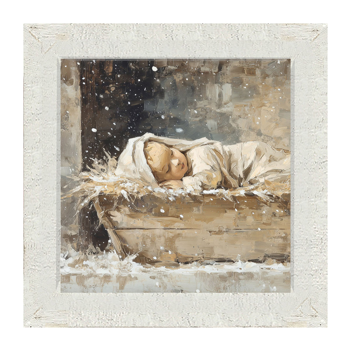 Baby Jesus Sleeping - Framed Art
