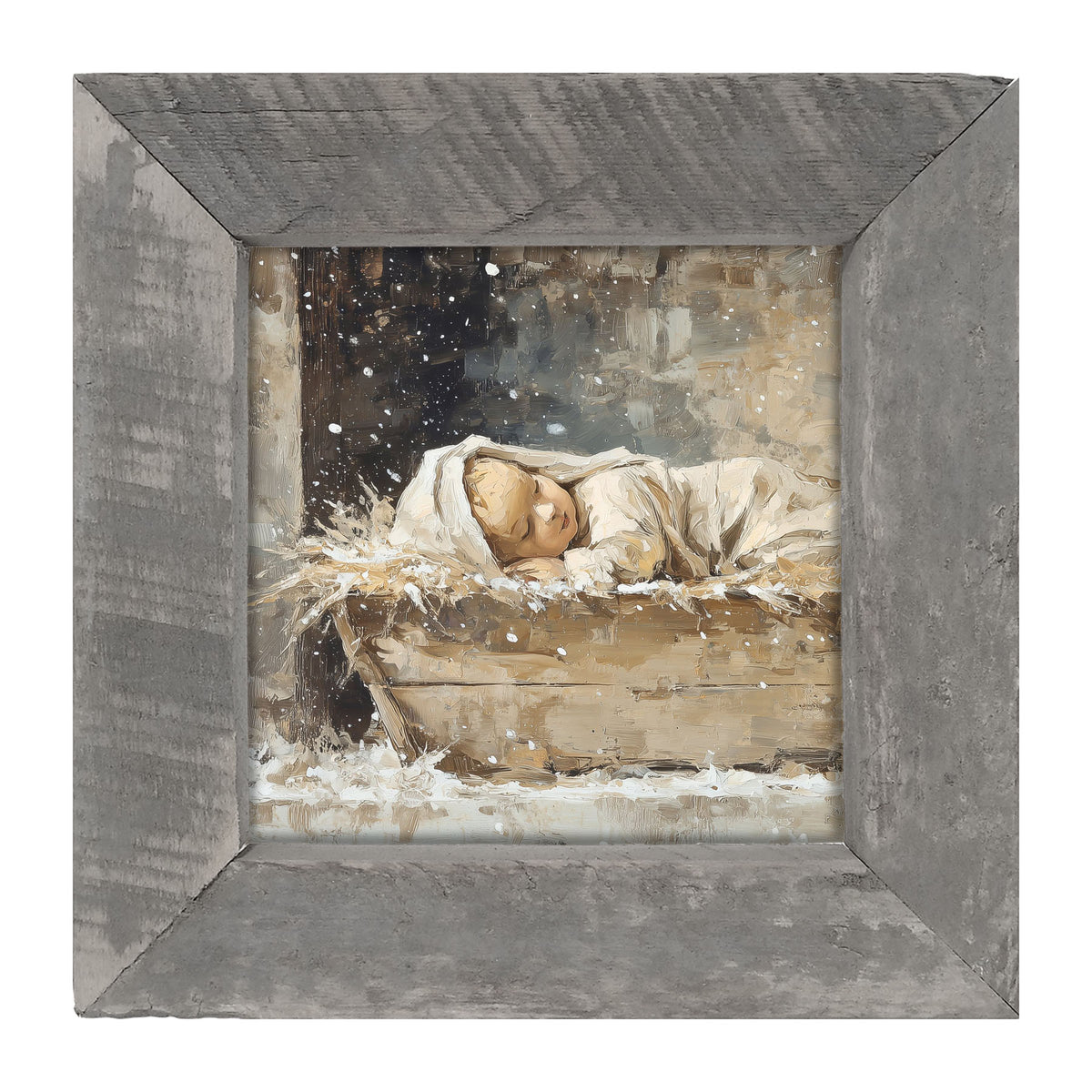 Baby Jesus Sleeping - Framed Art