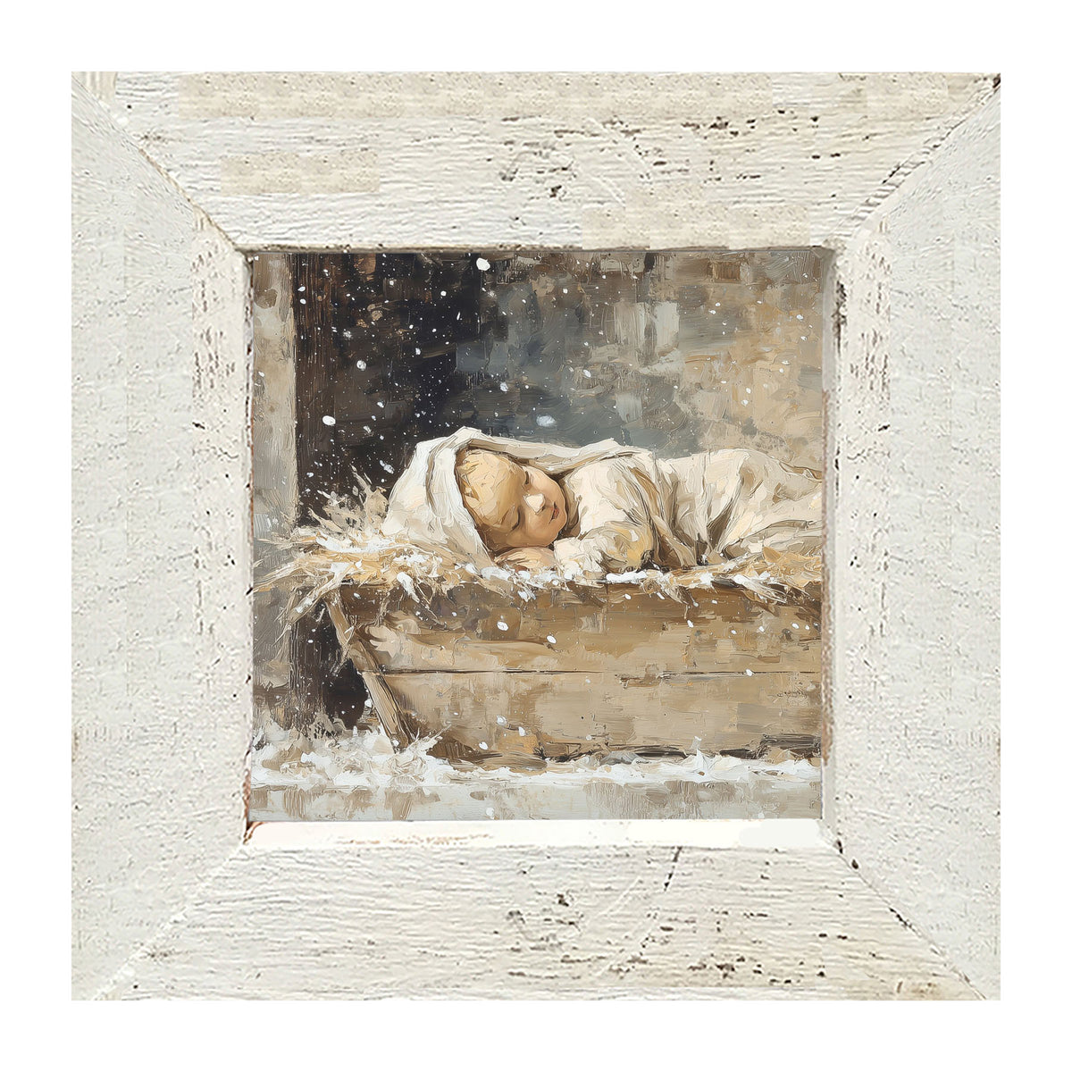 Baby Jesus Sleeping - Framed Art