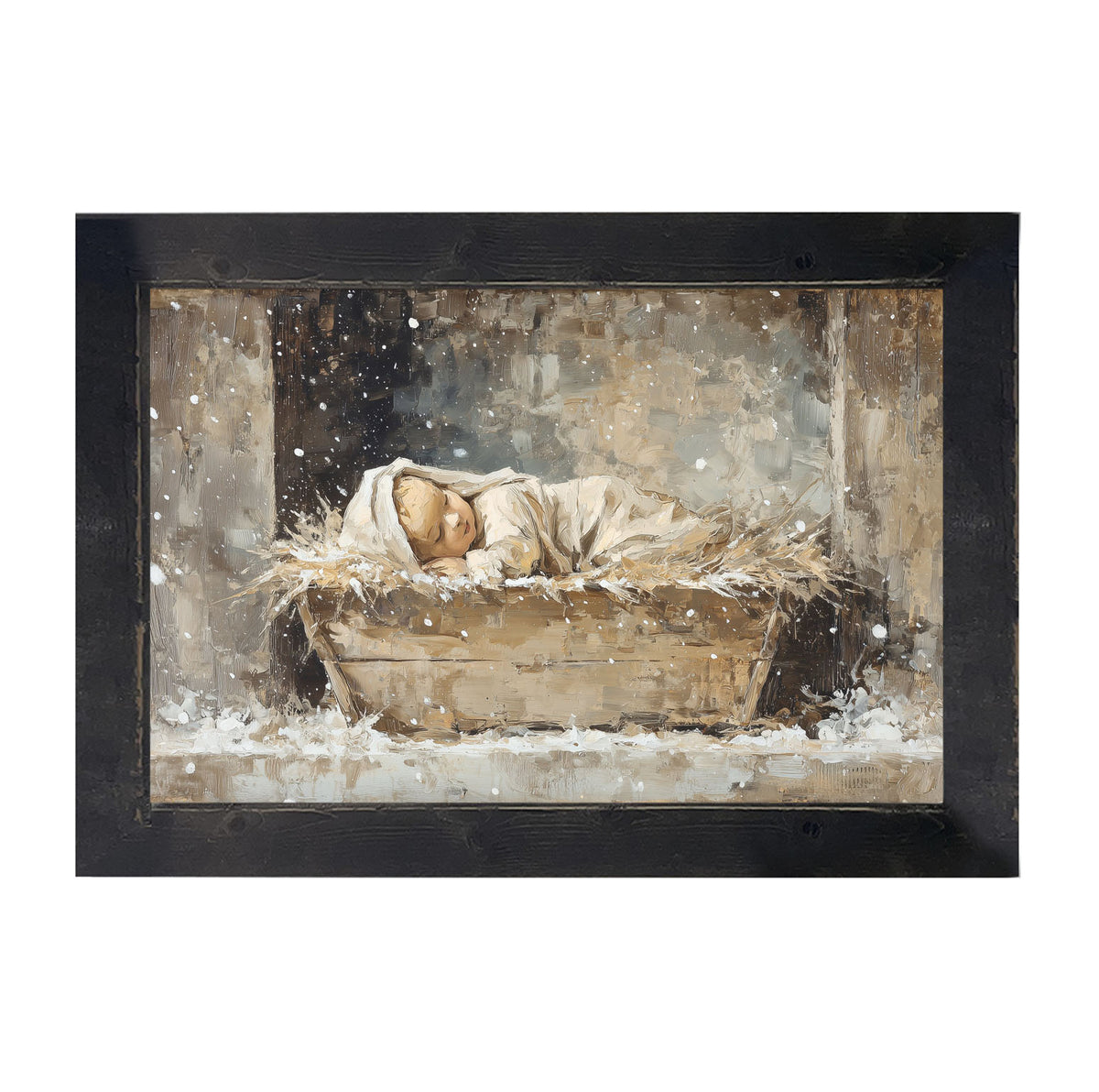 Baby Jesus Sleeping - Framed Art