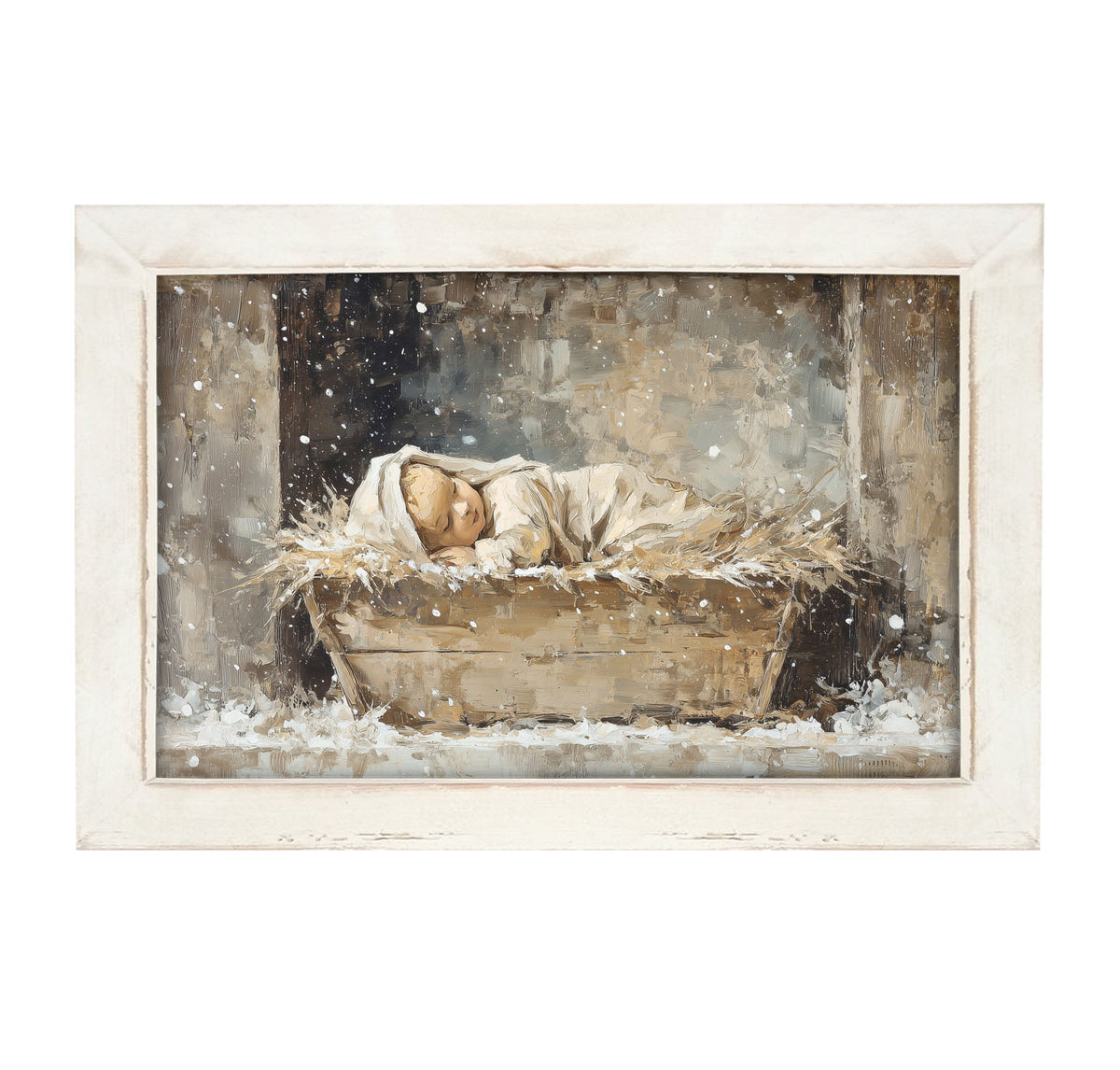 Baby Jesus Sleeping - Framed Art