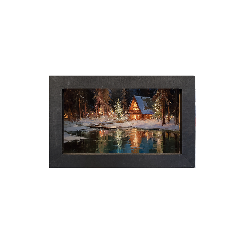 Christmas at the Lake House - Framed Art