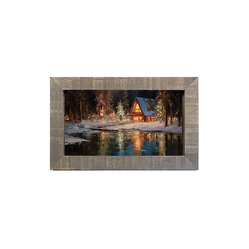 Christmas at the Lake House - Framed Art