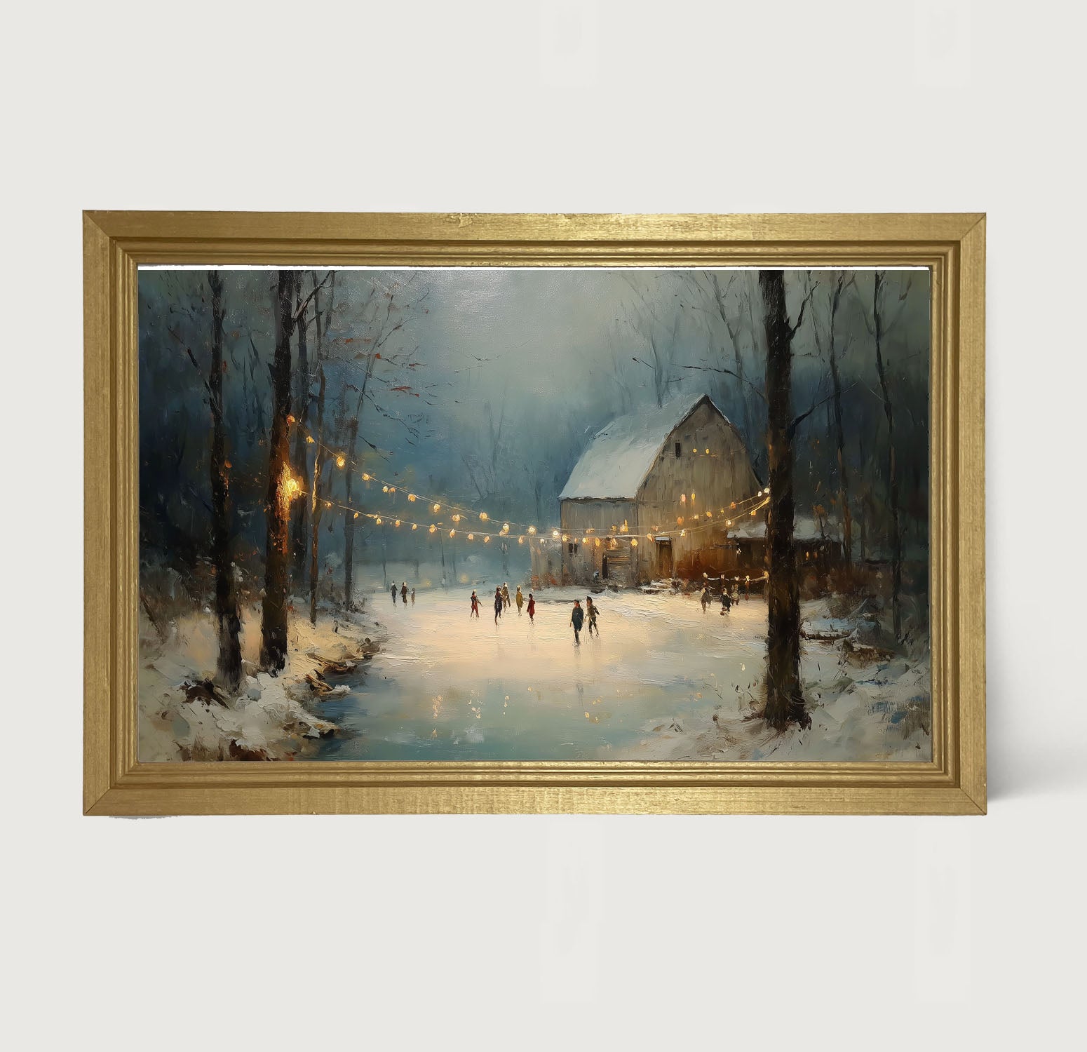 Ice Skating at the Old Barn