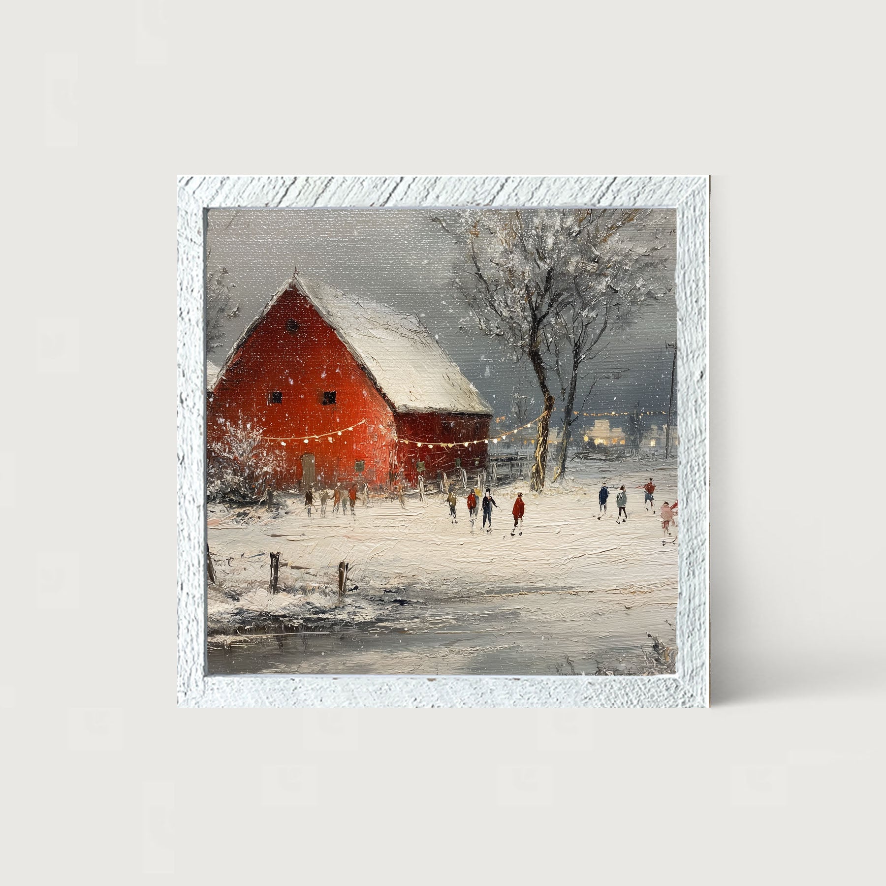 Children Skating at the Red Barn