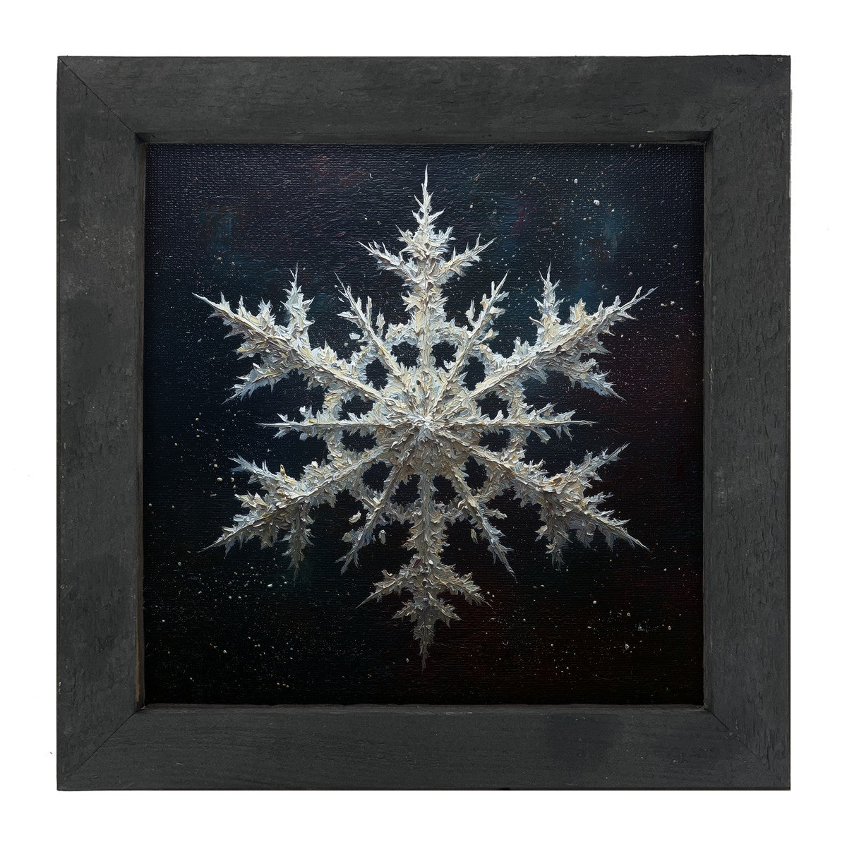Snowflake with Round Center - Framed Art