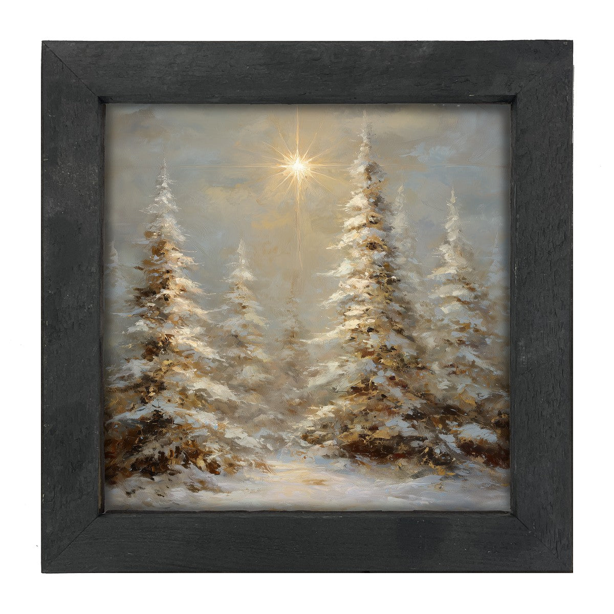 Golden Trees with Shining Light - Framed Art