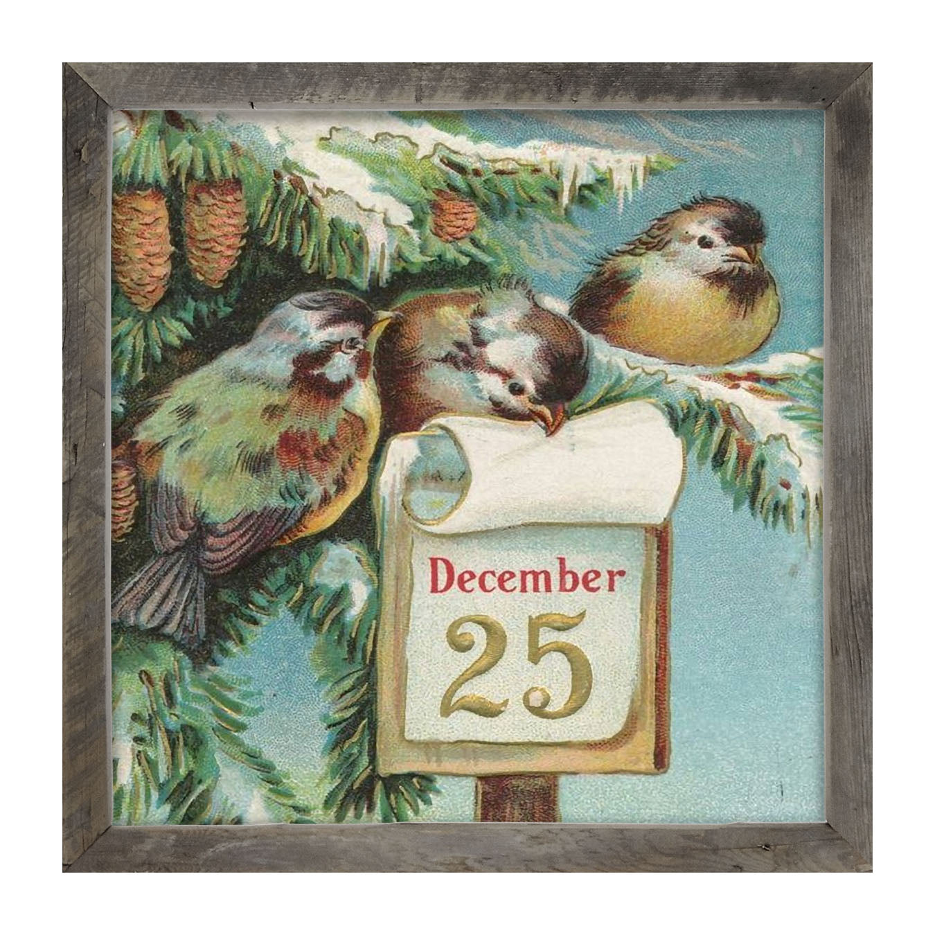 Dec 25 Birds - Framed art