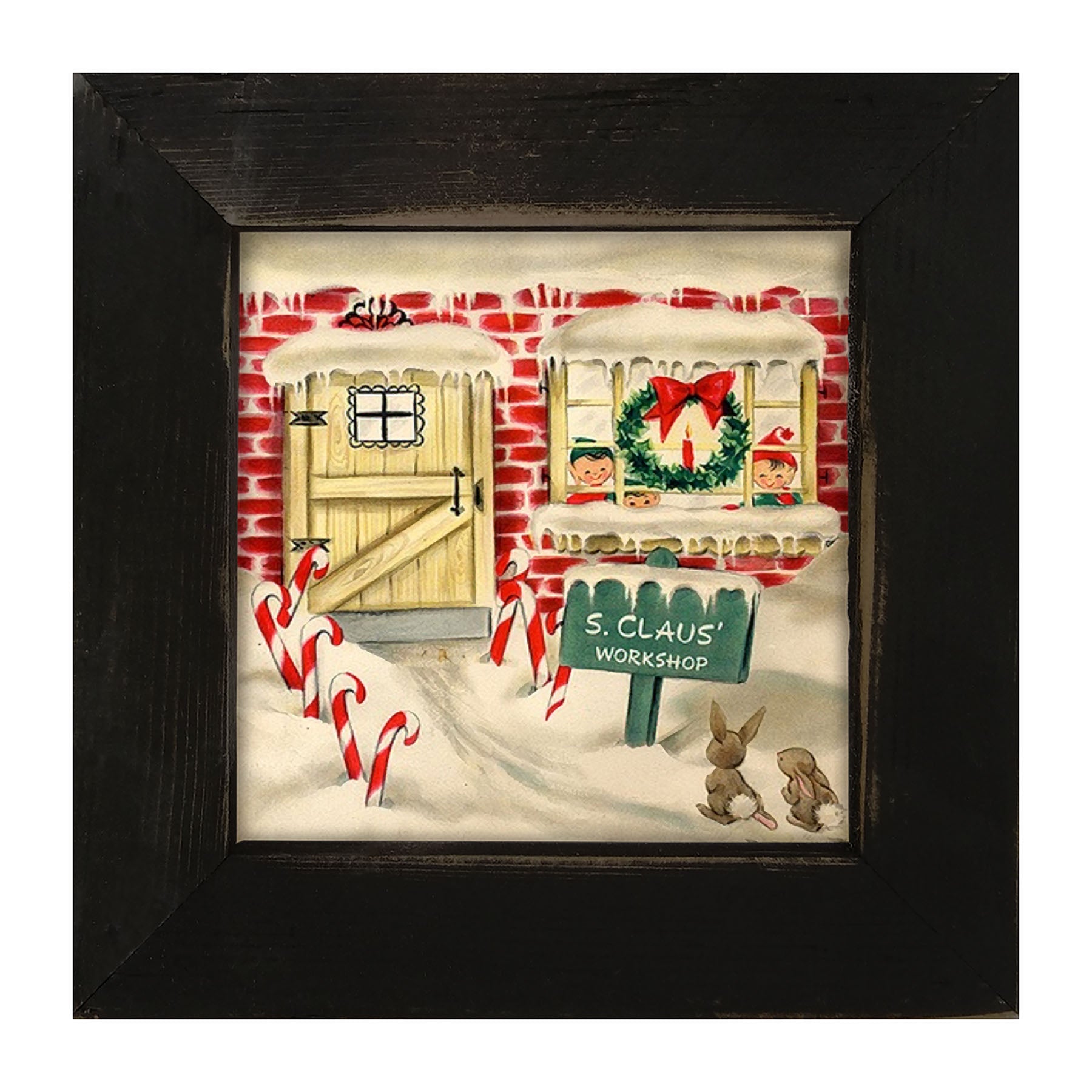 Santa Claus Workshop - Framed art